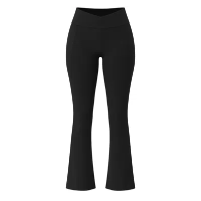 Hrmn8 Women's Black Stride Flare Pants