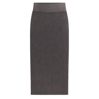 Hrmn8 Women's Grey Takeover Maxi Skirt In Gray