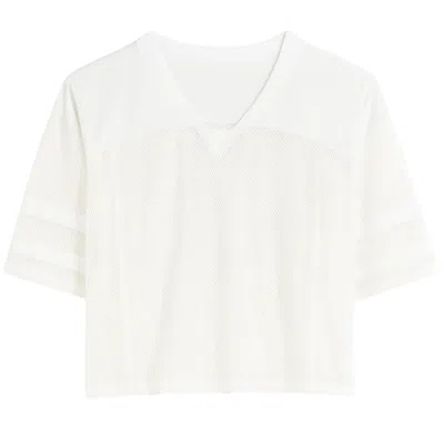 Hrmn8 Women's White Scrum Oversized Tee In Animal Print