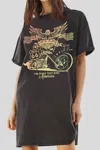Hrt & Luv Road That Built America Tee Dress In Black In Black