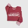 Hrt & Luv Women's Eat Sleep Play Gameday Mineral Sweatshirt In Red
