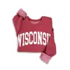 Hrt & Luv Women's Wisconsin Mineral Sweatshirts In Mineral Scarlette Red In Pink