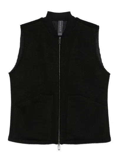 Hōsio Baseball-collar Gilet In Black