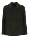 Hōsio Button-up Jacket In Green
