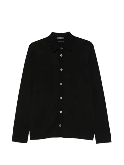 Hōsio Buttoned Cardigan In Black