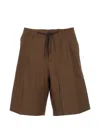 Hōsio Drawstring Shorts In Brown