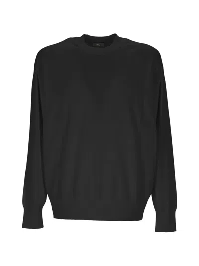 Hōsio Fine-knit Sweater In Black