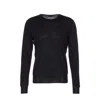 Hōsio Long-sleeve Crew-neck Sweater In Black