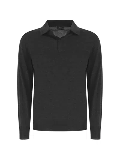 Hōsio Long-sleeve Sweater In Grey