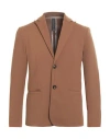 Hōsio Man Blazer Brown Size 40 Cotton, Polyamide, Elastane