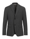 Hōsio Man Blazer Charcoal Size 36 Viscose, Polyester In Grey