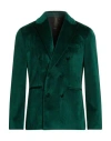 Hōsio Man Blazer Emerald Green Size 38 Polyester