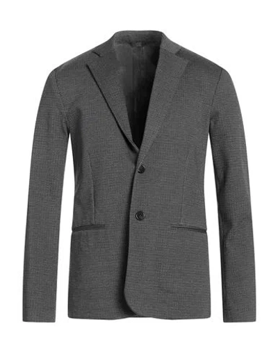 Hōsio Man Blazer Lead Size 42 Viscose, Polyamide, Elastane In Grey