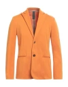 Hōsio Man Blazer Orange Size 36 Cotton, Polyamide, Elastane