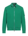 Hōsio Man Sweatshirt Green Size 42 Cotton, Polyamide, Elastane In Green