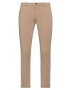 Hōsio Man Pants Camel Size 30 Cotton, Polyamide, Elastane In Beige