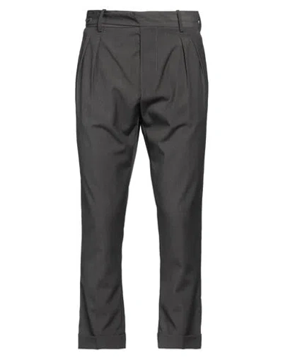 Hōsio Man Pants Charcoal Size 34 Viscose, Polyester In Grey