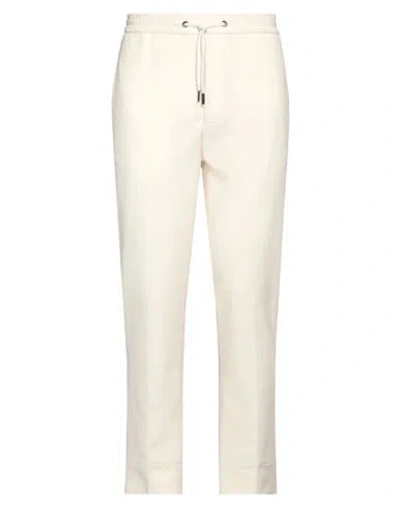 Hōsio Man Pants Ivory Size 34 Polyester, Viscose, Elastane In White