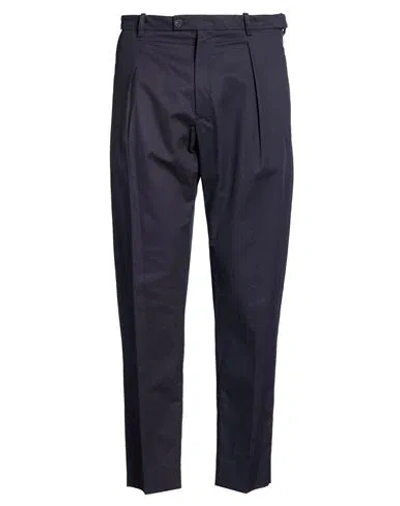 Hōsio Man Pants Midnight Blue Size 32 Linen, Cotton, Elastane