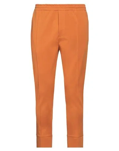 Hōsio Man Pants Orange Size 34 Cotton, Polyamide, Elastane