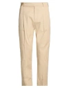Hōsio Man Pants Sand Size 36 Cotton, Elastane In Neutral