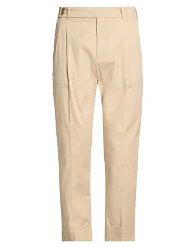 Hōsio Man Pants Sand Size 36 Cotton, Elastane In Neutral