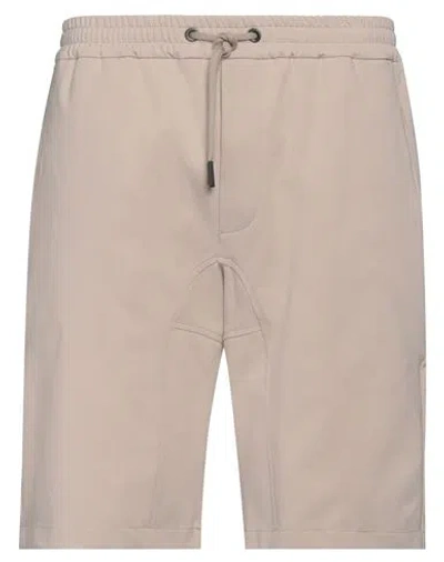 Hōsio Man Shorts & Bermuda Shorts Beige Size 36 Cotton, Polyamide, Elastane In Neutral