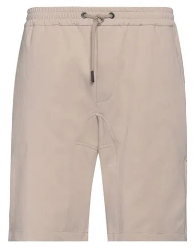 Hōsio Man Shorts & Bermuda Shorts Beige Size 36 Cotton, Polyamide, Elastane In Beige