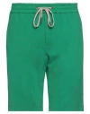 Hōsio Man Shorts & Bermuda Shorts Green Size 30 Cotton, Polyamide, Elastane In Green