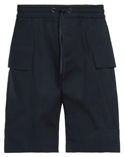 Hōsio Man Shorts & Bermuda Shorts Midnight Blue Size 32 Cotton, Elastane