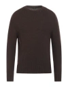 Hōsio Man Sweater Dark Brown Size M Wool, Polyamide