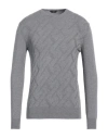 Hōsio Man Sweater Grey Size Xxl Wool, Viscose, Polyamide In Grey