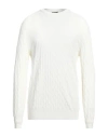 Hōsio Man Sweater Ivory Size Xxl Cotton, Viscose In White
