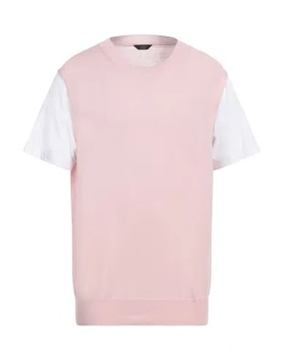 Hōsio Man Sweater Light Pink Size Xxl Cotton