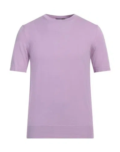 Hōsio Man Sweater Mauve Size M Cotton In Purple