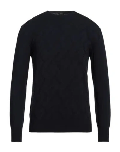 Hōsio Man Sweater Midnight Blue Size Xxl Wool, Viscose, Polyamide