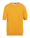 Hōsio Man Sweater Ocher Size Xxl Cotton In Yellow