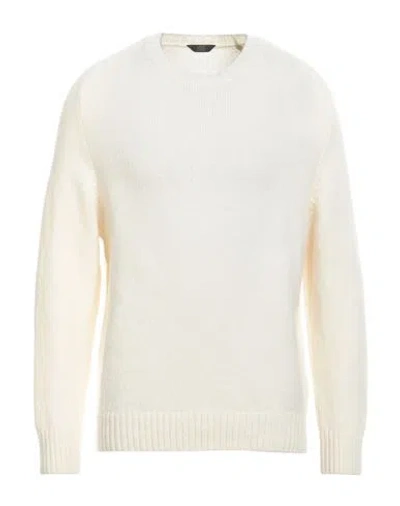 Hōsio Man Sweater Off White Size Xl Wool, Polyamide