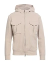 Hōsio Man Sweatshirt Beige Size 40 Cotton, Polyamide, Elastane