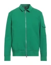 Hōsio Man Sweatshirt Green Size 42 Cotton, Polyamide, Elastane In Green