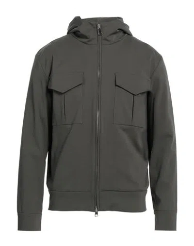 Hōsio Man Sweatshirt Military Green Size 38 Cotton, Polyamide, Elastane