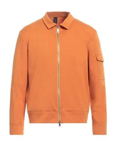 Hōsio Man Sweatshirt Orange Size 36 Cotton, Polyamide, Elastane In Orange