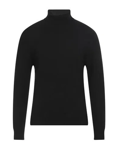 Hōsio Man Turtleneck Black Size Xl Merino Wool