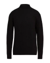 Hōsio Man Turtleneck Black Size Xl Wool, Polyester