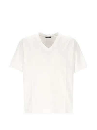 Hōsio Panelled V-neck Jumper In White