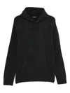 Hōsio Pouch-pocket Hoodie In Black