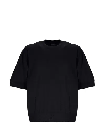Hōsio Short-sleeve Crew-neck T-shirt In Blue