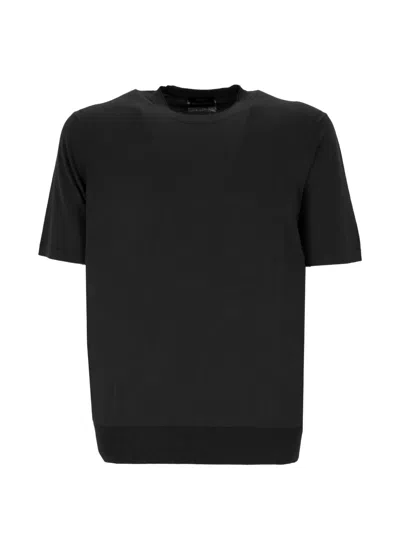 Hōsio Short-sleeve Jumper In Black