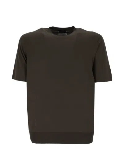 Hōsio Short-sleeve Jumper In Brown