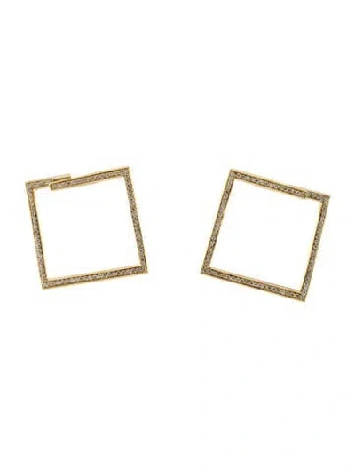 Pre-owned Hstern 18k 1.00ctw Diamond Drop Earrings In Multi